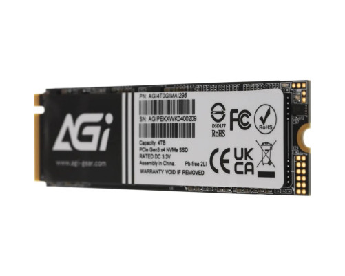 Твердотельный накопитель AGI AI298, 4TB, M.2(22x80mm) Твердотельный накопитель AGI AI298, 4TB, M.2(22x80mm)