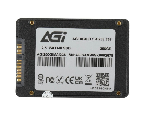 Твердотельный накопитель AGI AI238, 256GB, 2.5" Твердотельный накопитель AGI AI238, 256GB, 2.5"