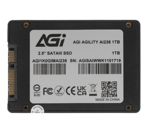 Твердотельный накопитель AGI AI238, 1TB, 2.5"