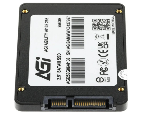 Твердотельный накопитель AGI AI138, 256GB, 2.5" Твердотельный накопитель AGI AI138, 256GB, 2.5"