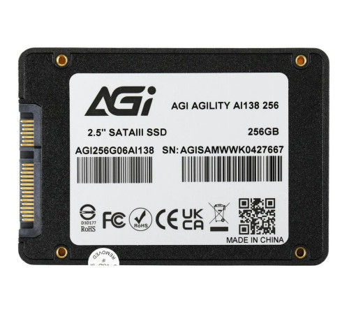 Твердотельный накопитель AGI AI138, 256GB, 2.5"
