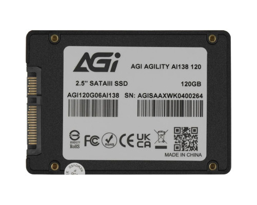 Твердотельный накопитель AGI AI138, 120GB, 2.5" Твердотельный накопитель AGI AI138, 120GB, 2.5"