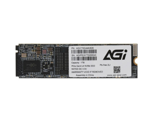 Твердотельный накопитель SSD AGI AI828, 1TB, M.2(22x80mm) Твердотельный накопитель SSD AGI AI828, 1TB, M.2(22x80mm)