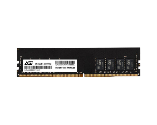 Модуль памяти AGI DDR4 3200MHz 8GB UDIMM RETAIL (No Heat Sink (for UDIMM)) -Single tray Модуль памяти AGI DDR4 3200MHz 8GB UDIMM RETAIL (No Heat Sink (for UDIMM)) -Single tray