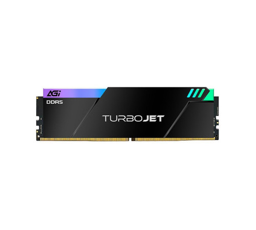 Модуль памяти AGI DDR5 6000MHz CL30 32GB Kit (16GBx2) OC UDIMM + HEAT SINK –Turbojet+RGB lightbar -Color box