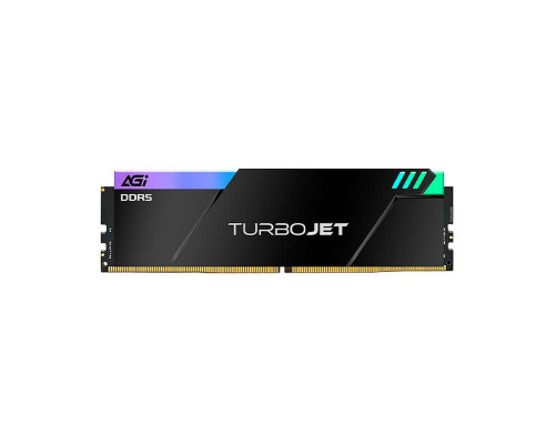 Модуль памяти AGI DDR5 6000MHz CL30 32GB Kit (16GBx2) OC UDIMM + HEAT SINK –Turbojet+RGB lightbar -Color box Модуль памяти AGI DDR5 6000MHz CL30 32GB Kit (16GBx2) OC UDIMM + HEAT SINK –Turbojet+RGB lightbar -Color box