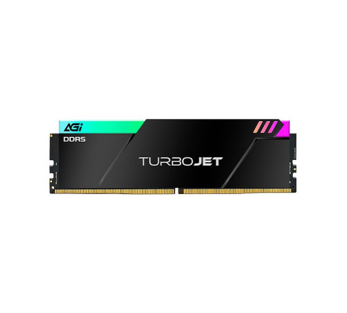 Модуль памяти AGI DDR5 6000MHz CL30 32GB Kit (16GBx2) OC UDIMM + HEAT SINK –Turbojet+RGB lightbar -Color box
