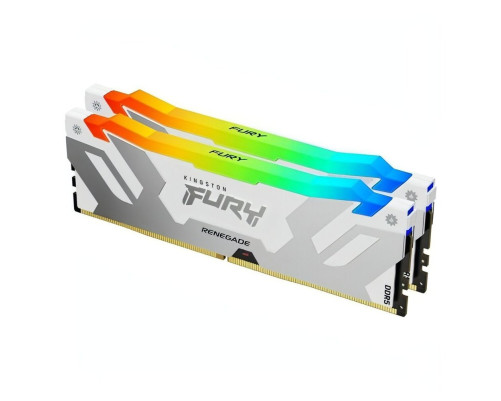 Модуль оперативной памяти Kingston 48GB FURY Renegade White RGB DDR5 8000Mhz DIMM (Kit 2*24gb) CL38 Модуль оперативной памяти Kingston 48GB FURY Renegade White RGB DDR5 8000Mhz DIMM (Kit 2*24gb) CL38