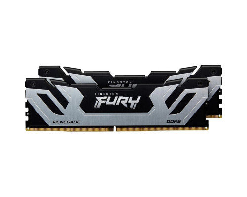 Модуль оперативной памяти Kingston 48GB FURY Renegade Silver RGB DDR5 8800Mhz On-Die ECC CUDIMM CL42 kit 2*24gb Модуль оперативной памяти Kingston 48GB FURY Renegade Silver RGB DDR5 8800Mhz On-Die ECC CUDIMM CL42 kit 2*24gb