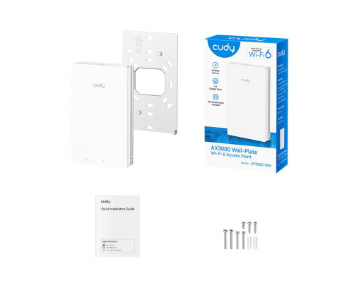 Точка доступа Wi-Fi CUDY AP3000 Wall, белый