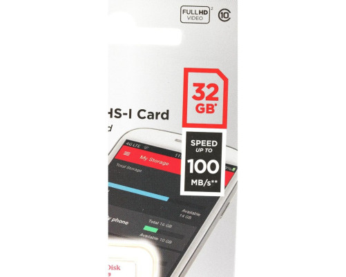 Карта памяти microSDHC 32GB SanDisk Ultra SDSQUNR-032G-GN3MN/GN6MN Class 10 UHS I Карта памяти microSDHC 32GB SanDisk Ultra SDSQUNR-032G-GN3MN/GN6MN Class 10 UHS I