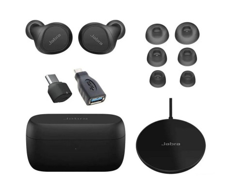 Гарнитура беспроводная Jabra Evolve2 Buds, USB-A MS, черный