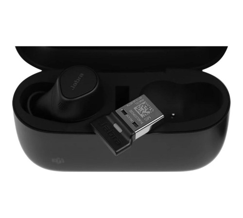 Гарнитура беспроводная Jabra Evolve2 Buds, USB-A MS, черный