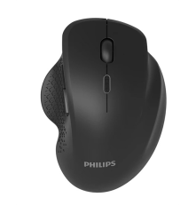 Мышь беспроводная Philips SPK7624, 2.4 GHz, Bluetooth 3.0/5.0, 6 кнопок, 800-1600 dpi, черный