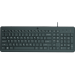Клавиатура проводная HP 150, 104 клавиши, USB, черный