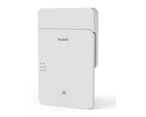 IP-DECT-комплект YEALINK W75 mini MC (база W75B+контроллер W75DM), мини микросота DECT, до 3 баз, до 20 устр, до 40 выз, PoE