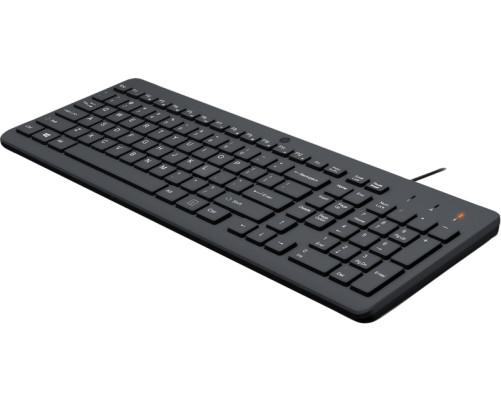 Клавиатура проводная HP 150, 104 клавиши, USB, черный Клавиатура проводная HP 150, 104 клавиши, USB, черный