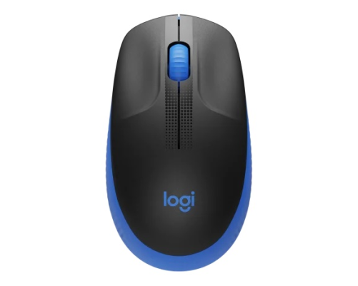 Мышь беспроводная Logitech M190, черный/синий Мышь беспроводная Logitech M190, черный/синий