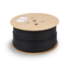 Кабель витая пара Cabeus F/UTP, экранированный, cat.5e, 4 pair, 24 AWG, PE, 305 м, черный