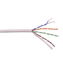 Кабель витая пара LANMASTER U/UTP, cat.5, 4 pair, 24 AWG, LSZH, 305 м, серый