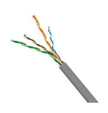 Кабель витая пара TWT U/UTP, cat.5, 4 pair, 24 AWG, PVC, 305 м, серый
