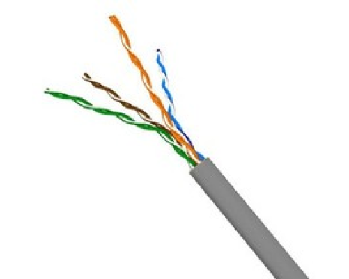 Кабель витая пара TWT U/UTP, cat.5, 4 pair, 24 AWG, PVC, 305 м, серый Кабель витая пара TWT U/UTP, cat.5, 4 pair, 24 AWG, PVC, 305 м, серый