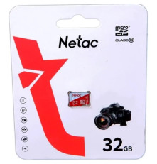 Карта памяти Netac P500 ECO 32GB MicroSDHC C10 up to 80MB/s, retail pack card only