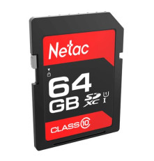 Карта памяти Netac P600 64GB SDXC U1/C10 up to 80MB/s, retail pack