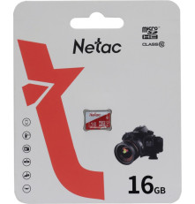 Карта памяти Netac P500 ECO 16GB MicroSDHC C10 up to 80MB/s, retail pack card only