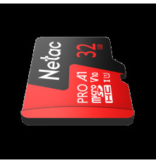 Карта памяти Netac P500 Extreme PRO 32GB MicroSDHC V10/A1/C10 up to 100MB/s, retail pack card only