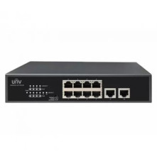 Коммутатор Uniview NSW2010-10T-POE-IN,10*100Mbps network ports (RJ45), including 8 PoE ports, IEEE802.3,IEEE802.3u,IEEE802.3az,IEEE802.3x,IEEE802.3af,IEEE802.3at, 2Gbps 1.49Mpps 2Mbit 8K 220mm x 150mm x 44mm(8.7