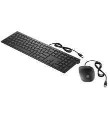 Комплект (клавиатура/мышь) проводной HP Pavilion 400 (Black) cons