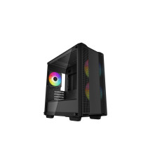 Корпус Deepcool CC360 ARGB без БП, боковое окно (закаленное стекло), черный, mATX