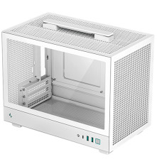 Корпус Deepcool CH160 WH без БП, боковое окно (закаленное стекло), белый, MINI-ITX