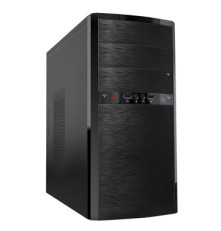 Корпус MiniTower Powerman ES722 Black 2*USB 2.0,HD,Audio mATX(без блока питания)