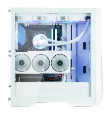 Корпус ZALMAN Z9 Iceberg MS, EATX, WHITE, WINDOW, 4x3.5", 5x2.5", 2xUSB2.0, 2xUSB3.0, 1xUSB 3.1 Gen2 Type-C, FRONT 3x140mm ARGB, REAR 1x140mm ARGB