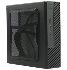 Корпус Slim Powerman ME100S-BK  U3*2, front fan 4cm, HDD frame Upper type+ "L"+"I" types 120W adapter, GM-120 DC-ATX  Mini ITX