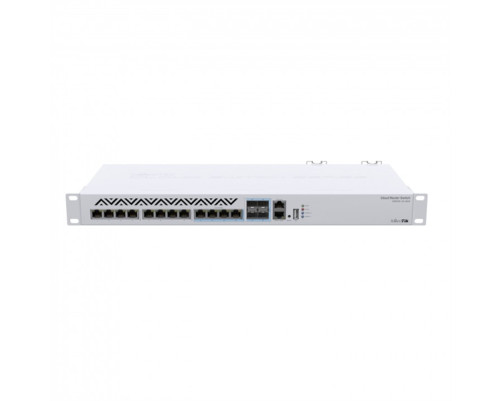 Коммутатор MikroTik CR312-4C+8XG-RM with 8 x 1G/2.5G/5G/10G RJ45 Ethernet LAN, 4x Combo ports (1G/2.5G/5G/10G RJ45  Ethernet LAN or 10G SFP+), 1x LAN port for management, RouterOS L5 or SwitchO