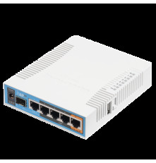 Маршрутизатор MikroTik hAP ac  with 720MHz CPU, 128MB RAM, 5x Gigabit LAN, built-in 2.4Ghz 802.11b/g/n three chain wireless with integrated antennas, built-in 5Ghz 802.11ac three chain wireless with integrated ante