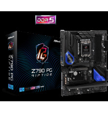 Материнская плата ASROCK Z790 PG RIPTIDE, LGA1700, Z790, 4*DDR5, 8*SATA, 5*M.2, 6*USB 3.2, 2*USB 2.0, Type-C, 2*PCIx16, 1*PCIx1, 1xM.2 (Key E), HDMI+DP, ATX