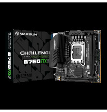 Материнская плата MAXSUN MS-Challenger B760ITX D5, LGA1700, B760, 2*DDR5, 4*SATA3, 2*M.2, 2*USB 3.2, 4*USB 2.0, 1*PCIEx16, 2*HDMI+2*DP, mITX