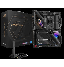 Материнская плата ASROCK Z790 TAICHI, LGA1700, Z790, 4*DDR5, 8*SATA, 6*M.2, 12*USB 3.2, 6*USB 2.0, Type-C, 2*PCIx16, 1*PCIx1, 1*M.2 (Key E), ATX