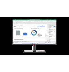 Монитор Lenovo ThinkVision P27h-30 27" QHD (2560x1440) IPS, 4ms, 350cd, 1000:1, 1x HDMI 2.1 TMDS, 1x DP 1.4, 1x DP 1.4 Out, 1x USB-C 3.2 Gen 1, 1x RJ45, Tilt, Swivel, Pivot, Height Adjust Stand, 1Y