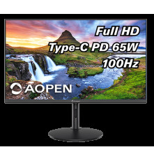 Монитор 27'' AOPEN by ACER 27SH2Ebmihux IPS, 1920x1080, 1 / 4ms, 250cd, 100Hz, 1xHDMI(1.4) + 1xType-C(65W) + Audio out, Speakers 1Wx2, FreeSync, H.Adj. 80   (by ACER)