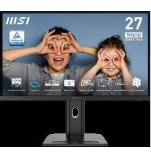 Монитор 27'' MSI PRO MP273QP E2 ,2560x1440, IPS, 178/178, 4мс, 400nit, 1000:1, 100HZ, DP/2HDMI, Audio, , Black