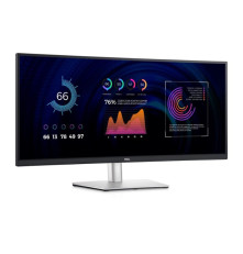 Монитор Dell 34"    P3424WE  Curved S/BK(IPS;21:9;3440x1440x60Hz;300cd/m2;1000:1;5ms;178/178;1.07bill;DP1.2(HDCP2.3),HDMI2.3,Type-C,5xUSB 3.2(Gen1);RJ45;HAS;Tilt; Swiv;VESA)