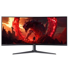 Монитор 34'' ACER Nitro XZ342CUV3bmiiphx,ZeroFrame,Curved 1500R Black,21:9,VA,3440x1440,1ms,400cd,180Hz,2xHDMI(2.0)+1xDP(1.4)+SPK+Audio out,Speakers 2Wx2,sync: FreeSync Premium,hdr: HDR 400,H.Adj.100