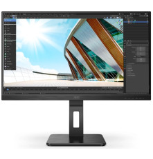 Монитор 27" AOC 27P2Q 1920x1080 75Hz IPS LED 16:9 4ms D-Sub DVI HDMI DP 4*USB3,2 50M:1 1000:1 178/178 250cd HAS Pivot Tilt Swivel Speakers Black