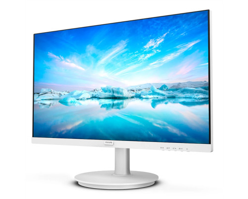 Монитор 23,8" Philips 241V8AW 1920x1080, WLED, 16:9, IPS, 250cd, 1000:1, MID, 4ms, 178/178, VGA, HDMI, 75Hz, Speakers, Tilt, Внутр, VESA, White, 3y