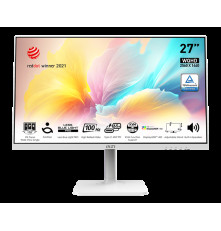 Монитор MSI Modern MD272QXPW 27'' 2560x1440, IPS, 178/178, 4мс, 400nit, 100HZ, DP/HDMI, 1xUSB-C, 2xUSBA, 1xUSB-BUSB, Audio, LTSP, White-White, 1y